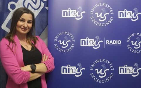 Pani mgr Justyna Markitoń na antenie NiUS Radio Uniwersytetu Szczecińskiego